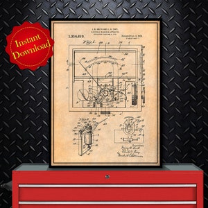 1919 Electrical Meter Patent Digital Download, Galvanometer, Voltmeter,  Linesmen Electrician Gift