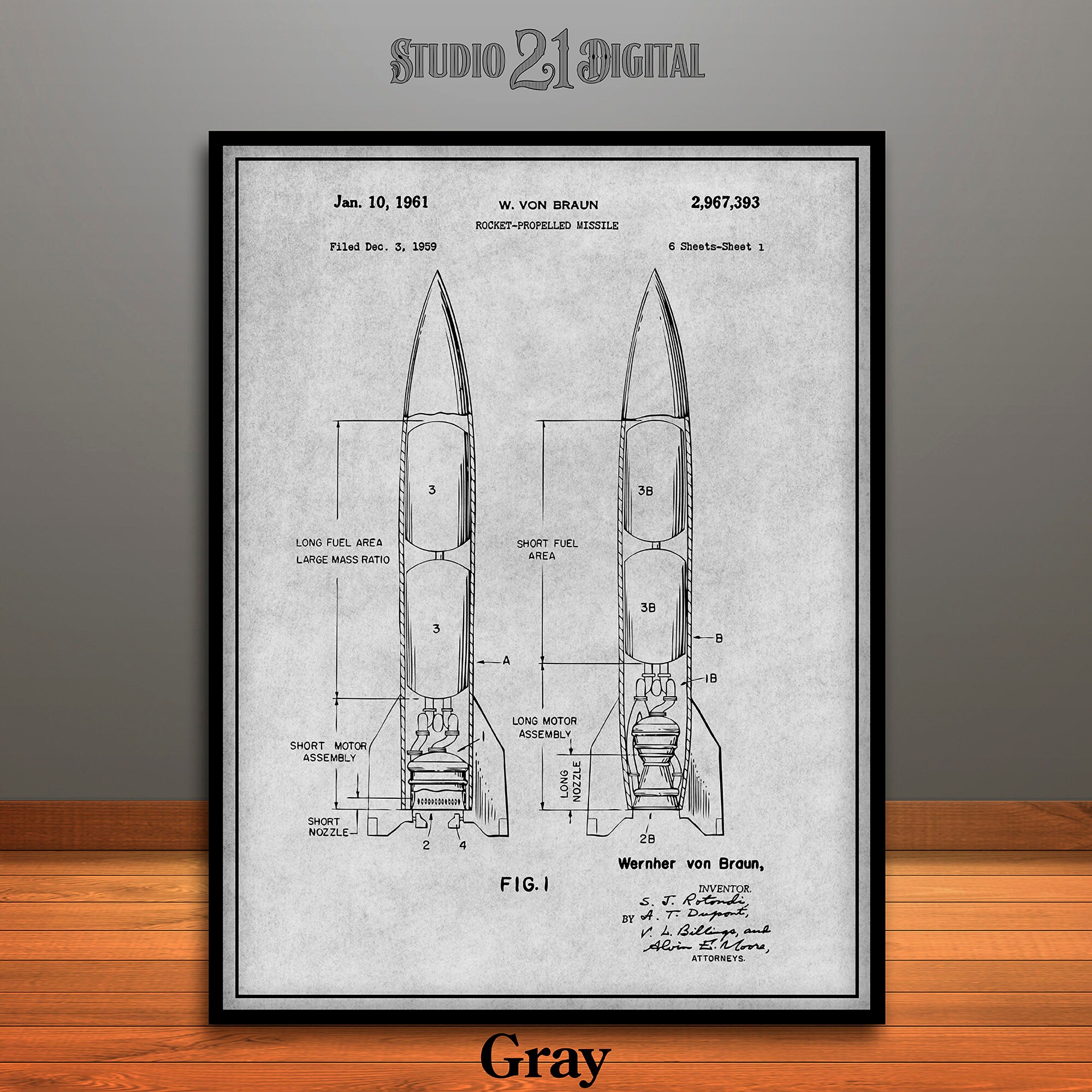 Rocket Propelled Missile Patent Digital Download Engineer - Etsy
