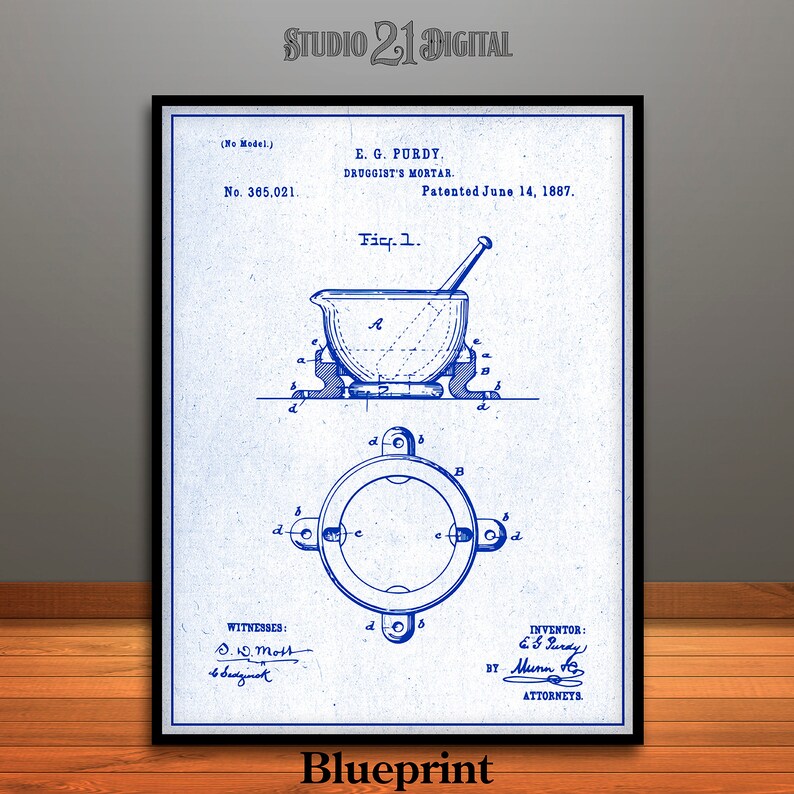 Mortar Label Pharmacist Druggist Mortar Printable Patent, Pharmacy Student - Etsy
