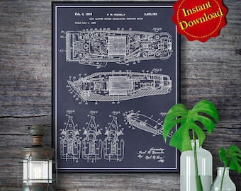 1968 Hair Clipper Patent Digital Download, Gift for Barbers Barber Student Barber Shops Decor