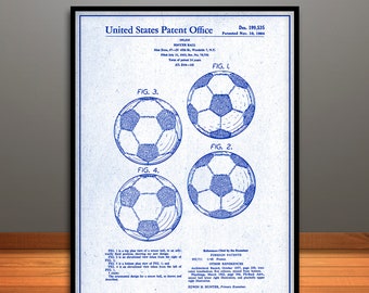 Gift for Soccer Player Soccer Gift Idea for Brother Soccer Ball 1964 Patent Print Soccer Ball Art Design