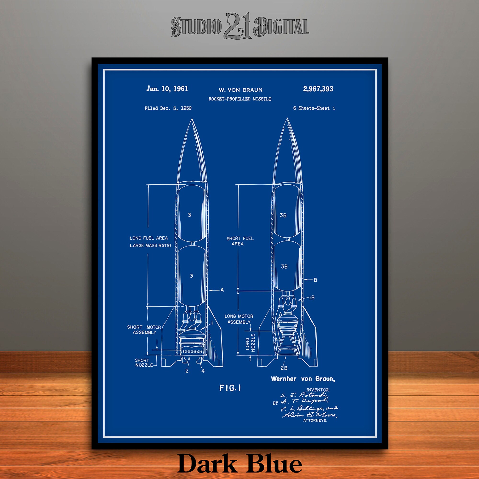 Rocket Propelled Missile Patent Digital Download Engineer - Etsy