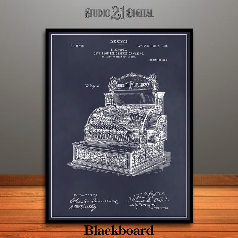 National Antique Brass Cash Register Patents Digital Download | Etsy