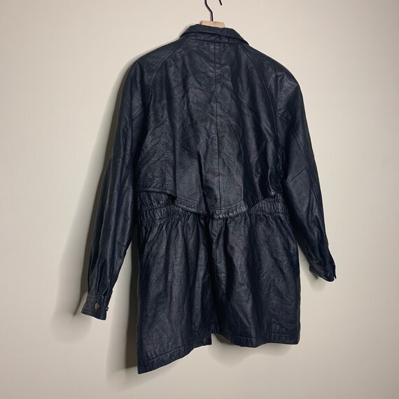 Essentials Black Leather Jacket | Dynamic Black T… - image 1