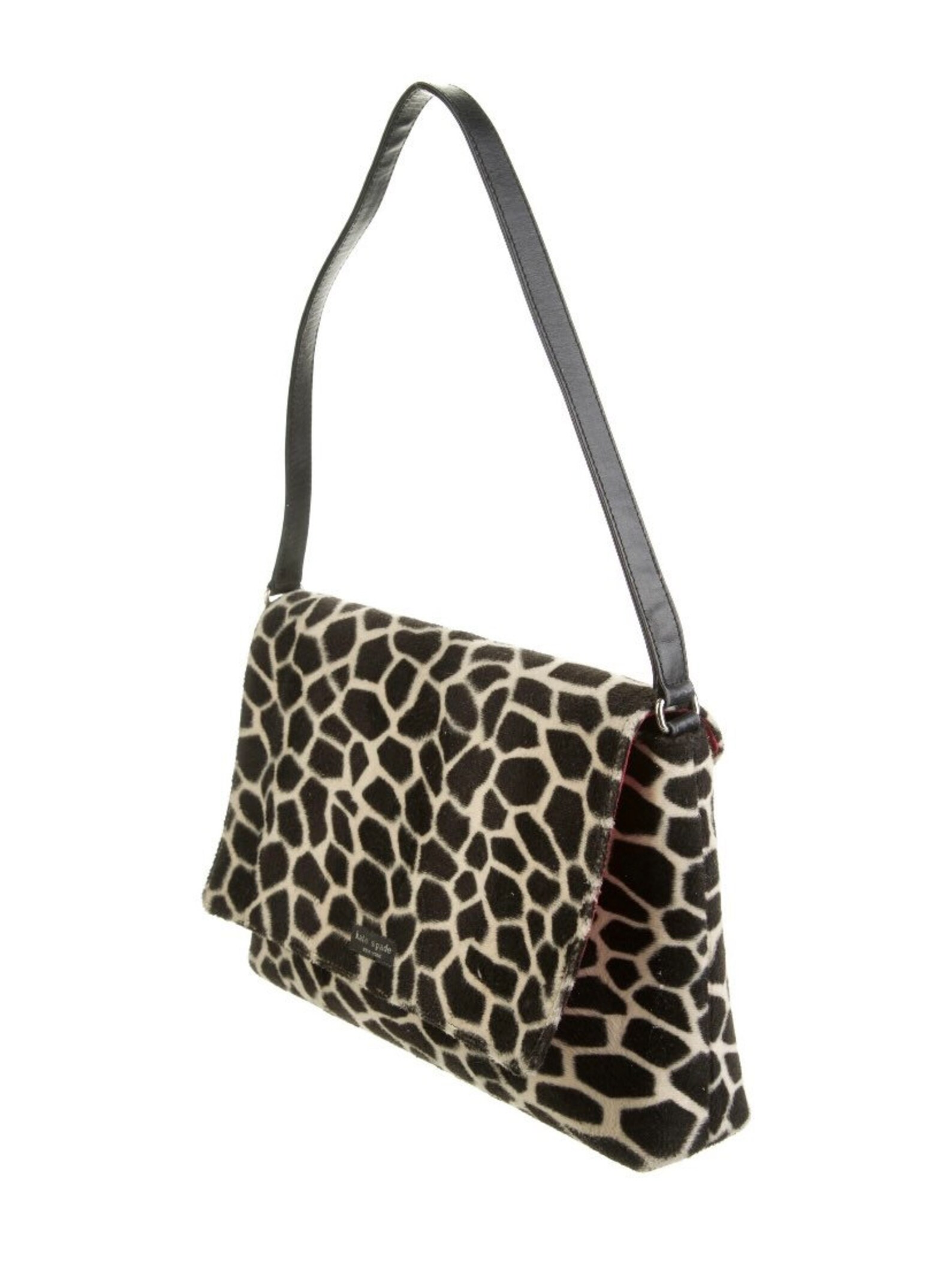 Vintage giraffe print shoulder bag from Kate Spade.