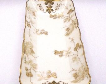 Antique 1880's (CFM GDM) Charles Field Haviland/Gerard, Duffraiseux, and Morel Limoges France, Ice Cream Tray, Rare Find