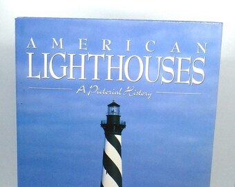 Vintage "American Lighthouses: A Pictorial History", Jill Caravan, Courage Books and "Lighthouses", Leo Marriott, Smithmark Pub, Hardcovers