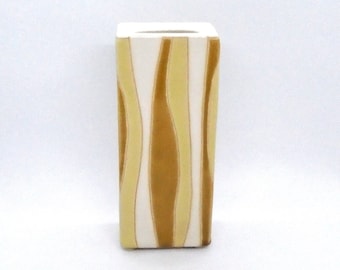 Vintage Mid Century Modern Style Napco Rectangular Vase
