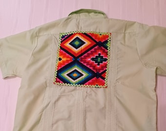 Custom Guayabera Shirts, hand-dyed and transformed into a one-of-a-kind creations, from the creative mind and maker Madeleine Hope of NJ