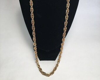 Vintage "Double-Circle" Linked Necklace