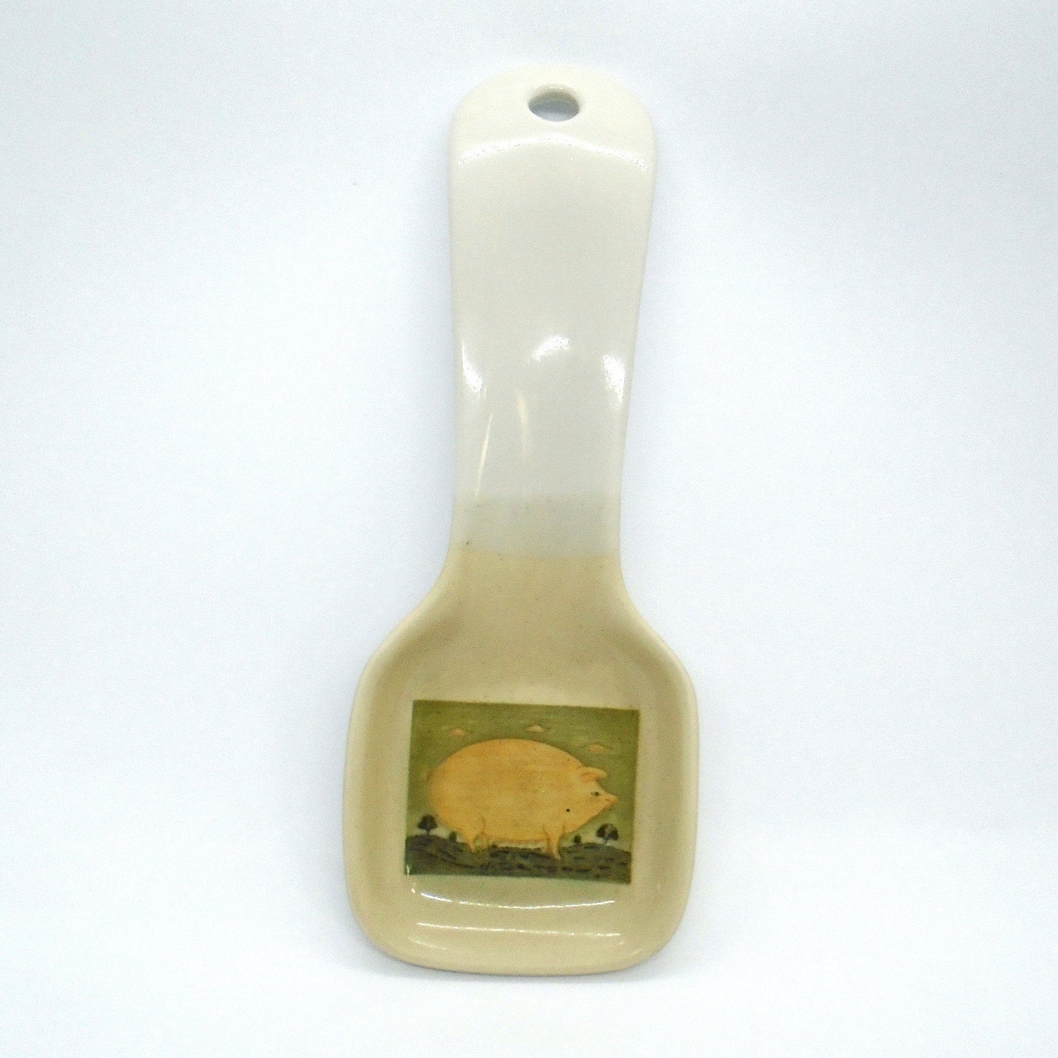 Vintage Warren Kimble Art Pig Spoon Rest/Holder Otagiri Japón Etsy