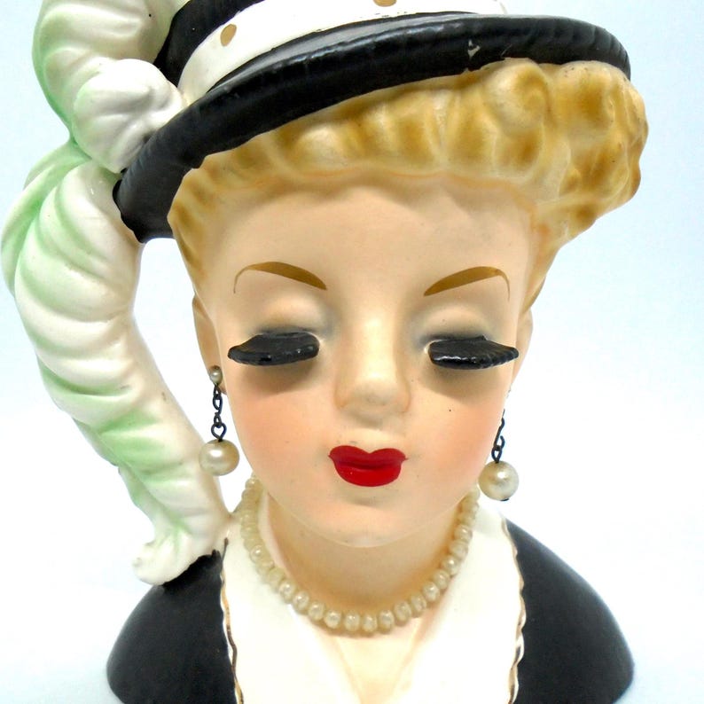 Vintage INARCO lucy Lady Head Vase, Made in Japan, Circa 1960's Etsy