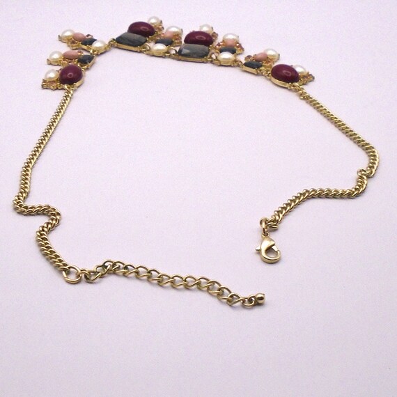 Vintage Elegant Adjustable Statement Necklace, Em… - image 4