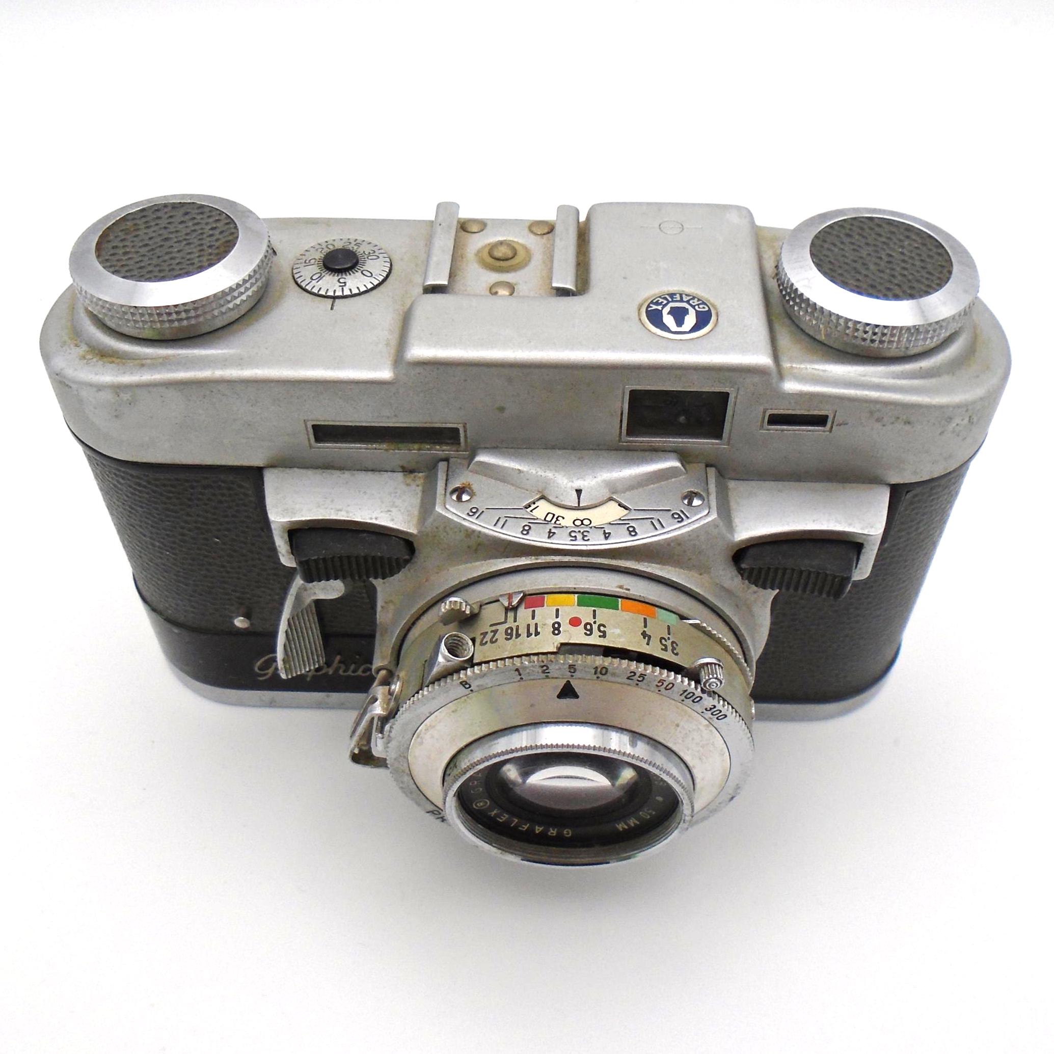 1955-58 Graflex Graphic 35 Vintage 35mm Rangefinder Camera, Made
