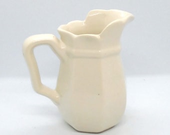 Vintage Ironstone Pitcher/Creamer with Embossed Duck/Goose