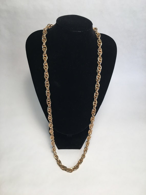 Vintage "Double-Circle" Linked Necklace