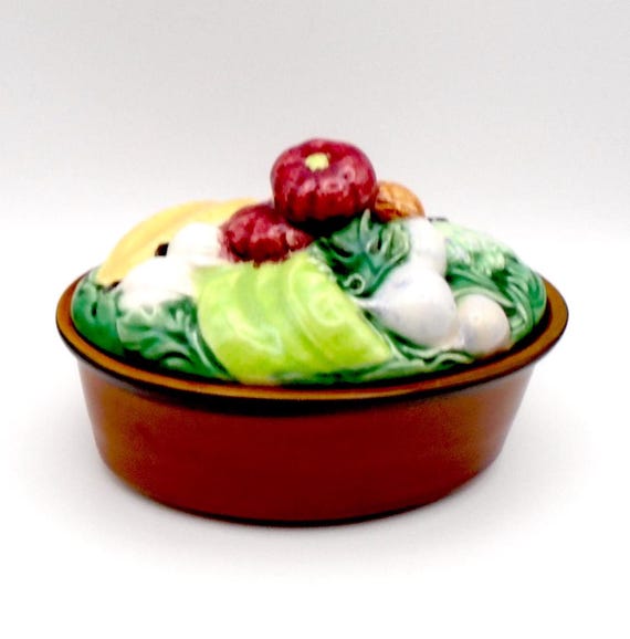 Vintage Sigma Tastesetter Tureen with 3D Vegetable Lid, Made in Portugal
