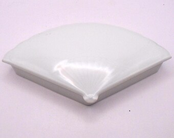 Vintage Limoges France Porcelain Fan Trinket Box, Made in France, 2 Available