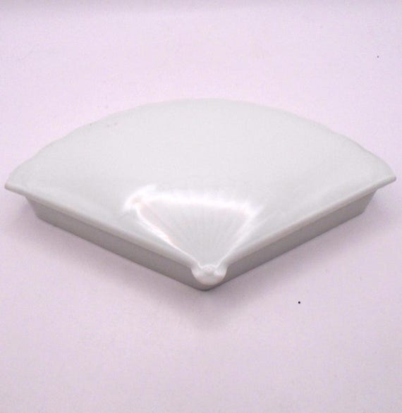 Vintage Limoges France Porcelain Fan Trinket Box, Made in France, 2 Available