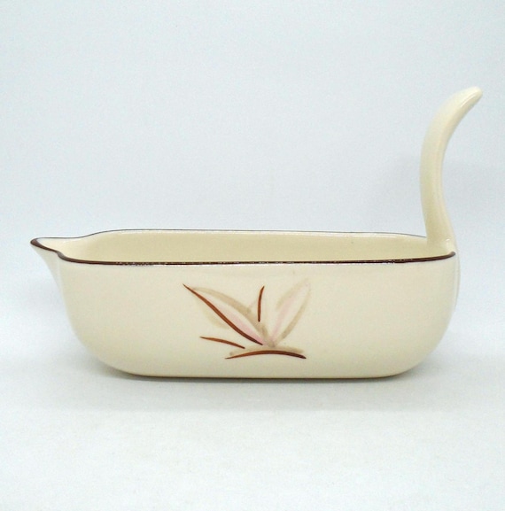 Vintage MCM 1950-60's Winfield Ware Ceramic Gravy/Sauce Boat, Made in California, USA