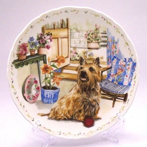 Vintage Royal Albert, England  &quot;Man&#39;s Best Friend&quot; China Plate
