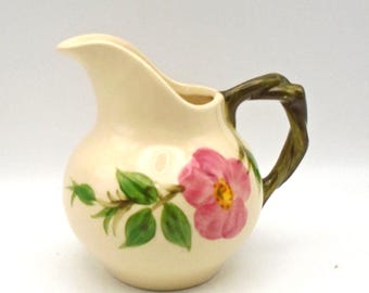 Vintage Franciscan Earthenware Desert Rose Creamer / Small Pitcher, Made in USA, Circa 1967-1970