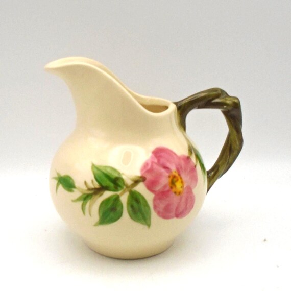Vintage Franciscan Earthenware Desert Rose Creamer / Small Pitcher, Made in USA, Circa 1967-1970