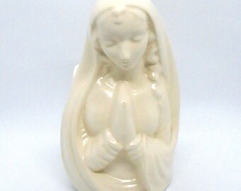 Vintage Haeger Praying Madonna Ceramic Planter