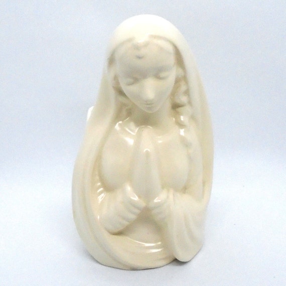 Vintage Haeger Praying Madonna Ceramic Planter