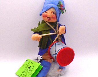 Vintage Annalee Posable Little Drummer Boy, Circa 1971, Made in New Hampshire, USA