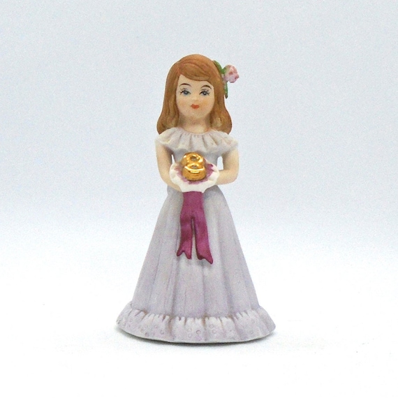 Vintage 1982 Enesco Porcelain "Birthday Girl"  Figurine Age 8