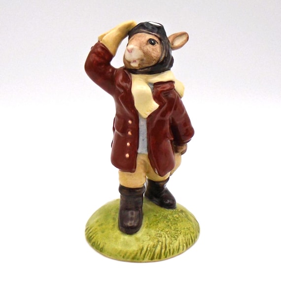 Vintage Royal Doulton 1999 Limited Edition "Airman" Bunnykins Figurine