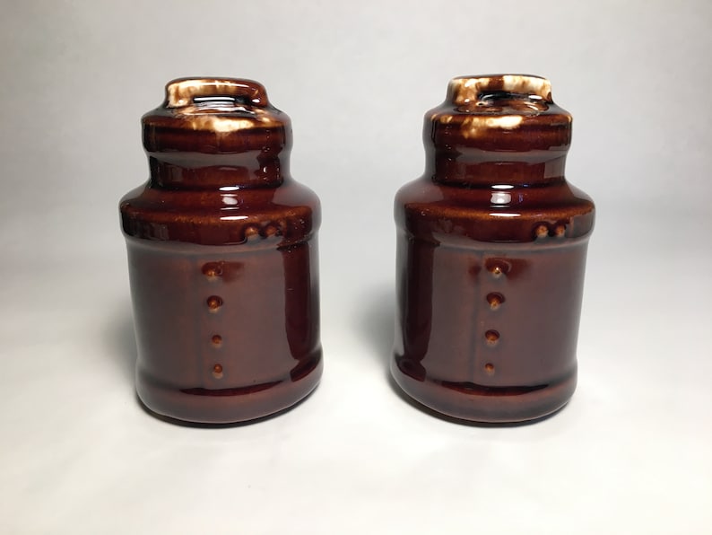 Vintage 1960's Mccoy Milk Can Salt and Pepper Shakers Etsy