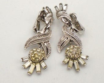 Vintage Crown Trifari "Carousel" Clip-On Earrings, Circa 1950's