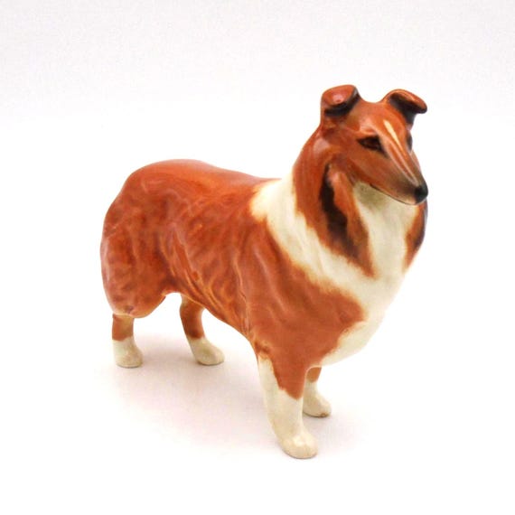 Vintage Beswick "Rough Collie" Ceramic Figurine, model 1814, Made in England