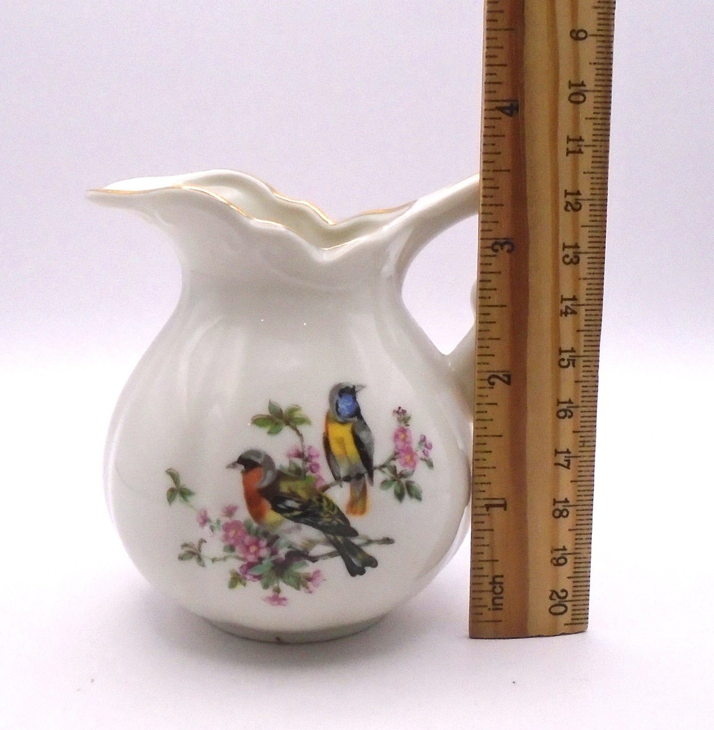 Vintage Miniature Porcelain Set of a Pitcher/ Creamer and Vintage Miniature Porcelain Set of a Pitcher/ Creamer and