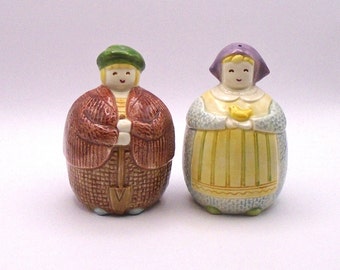 Vintage 1992 Roly Poly Farmers Salt and Pepper Shaker Set from  Hearth & Home Designs