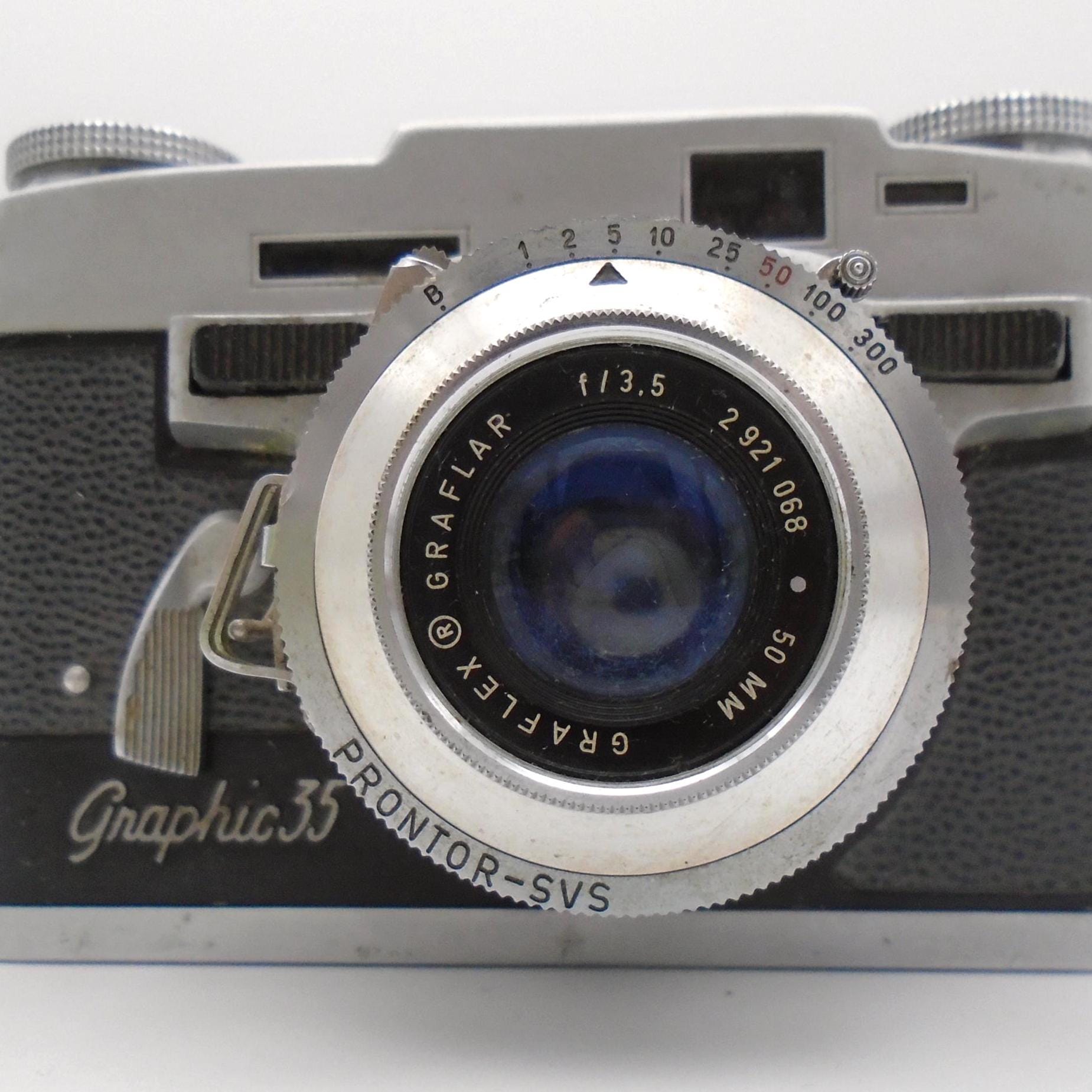 1955-58 Graflex Graphic 35 Vintage 35mm Rangefinder Camera, Made