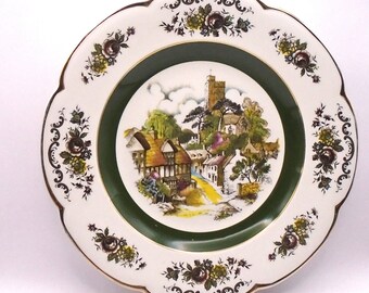 Vintage Ascot Service Plate by Woods and Sons, England, Decorative Wall Plate