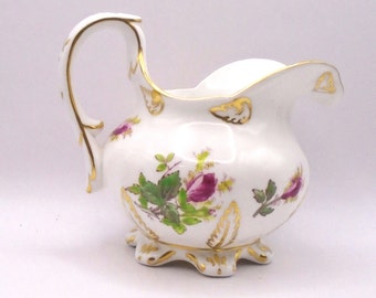 Vintage Royal Chelsea "Moss Rose"  Fine Bone China Creamer, Made in England