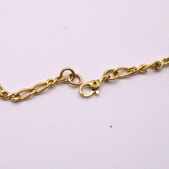 Vintage Signed Monet Crystal  Rhinestone and Gold… - image 5