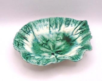 Vintage Antique Etruscan Majolica Leaf Tray - Griffin, Smith and Hill, PA , Circa 1880-90, Collectible
