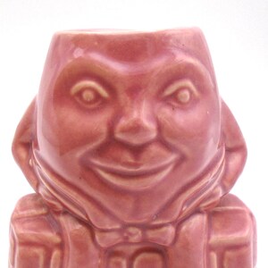 Vintage 1950-60's Humpty Dumpty Sitting on a Wall Pink Ceramic Vase ...