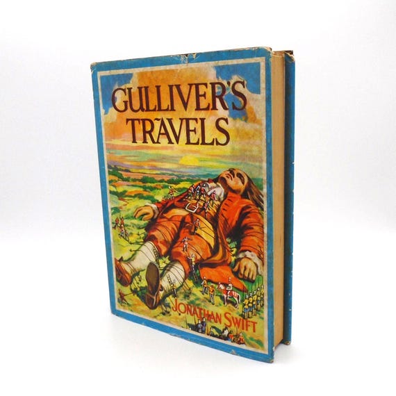 Vintage Grimm's Fairy Tales & Gulliver's Travels: 1940s Illustrated Classics