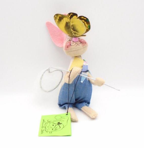 Vintage Annalee Country Bunny Doll: 1982 Easter Collectible