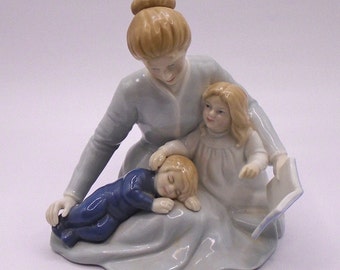 Vintage "A Mother's Touch" Porcelain Figurine Circa 1984 Avon