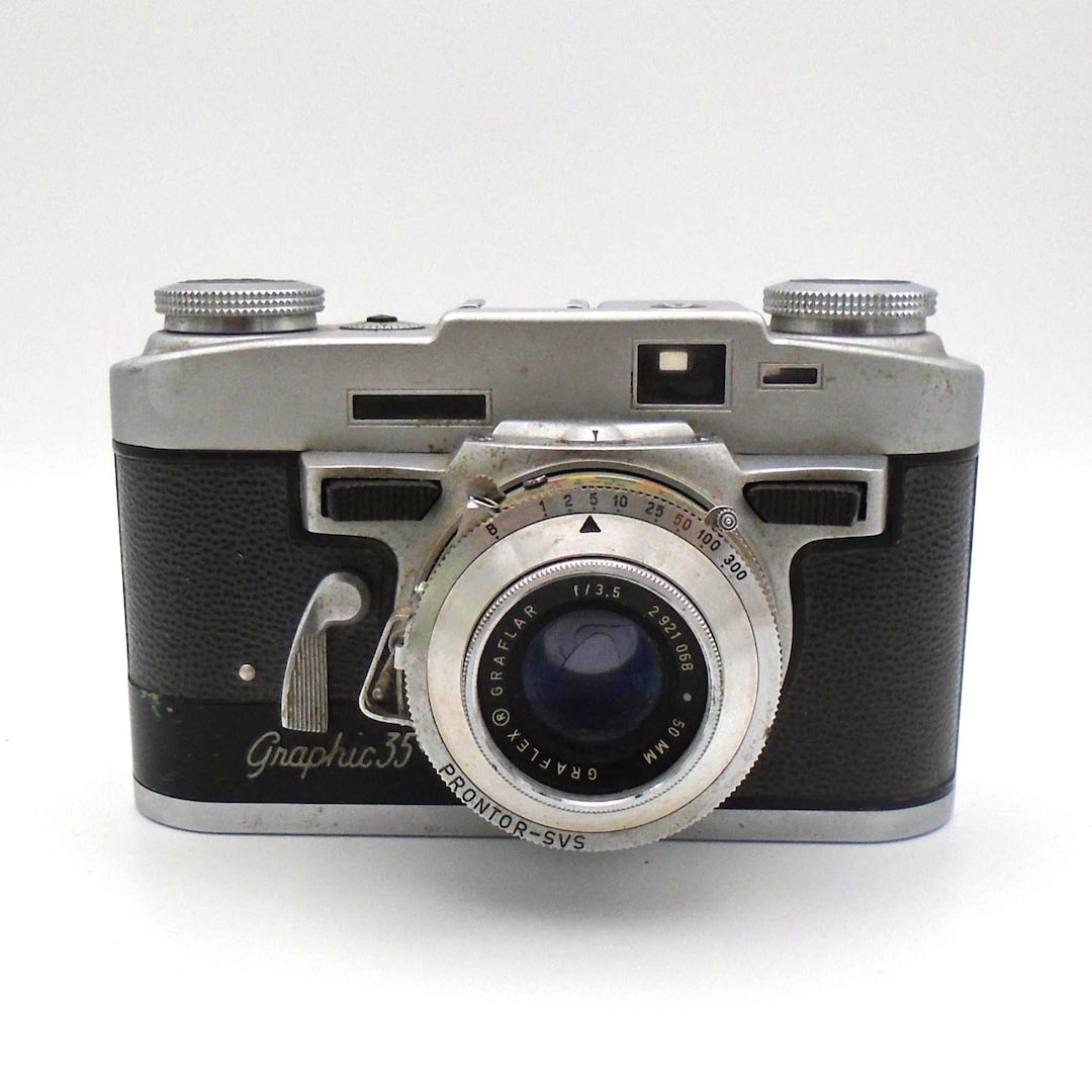 1955-58 Graflex Graphic 35 Vintage 35mm Rangefinder Camera, Made