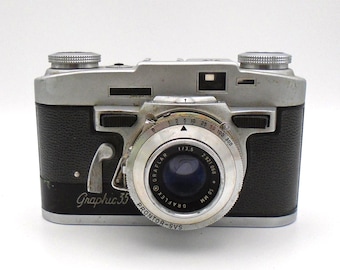 1955-58 Graflex Graphic 35 Vintage 35mm Rangefinder Camera, Made