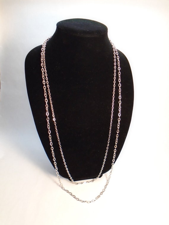 Vintage Signed Sarah Coventry Double Strand Silve… - image 1