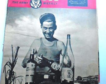 Vintage "Yank, the Army Weekly" Magazine, 14 Issues dated January through June 1945